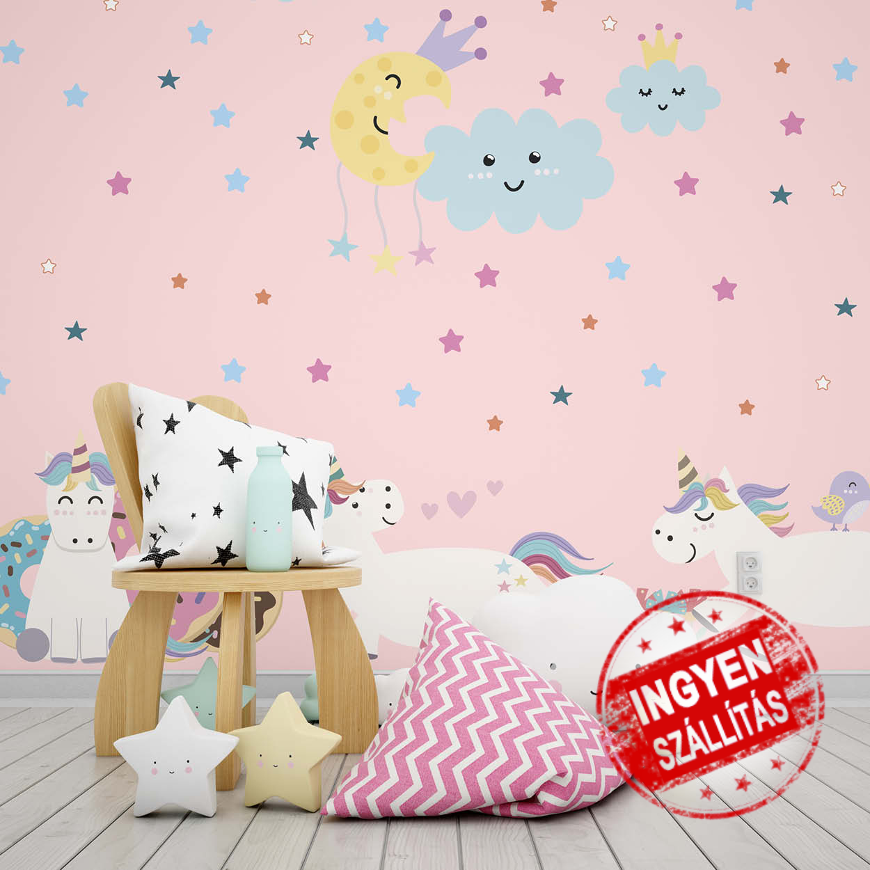 Szivárványos Unikornis (nagy)